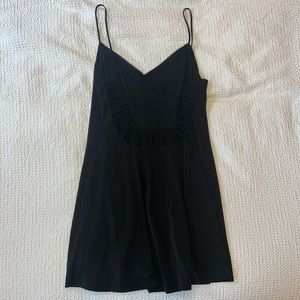 Black urban outfitters backless dress